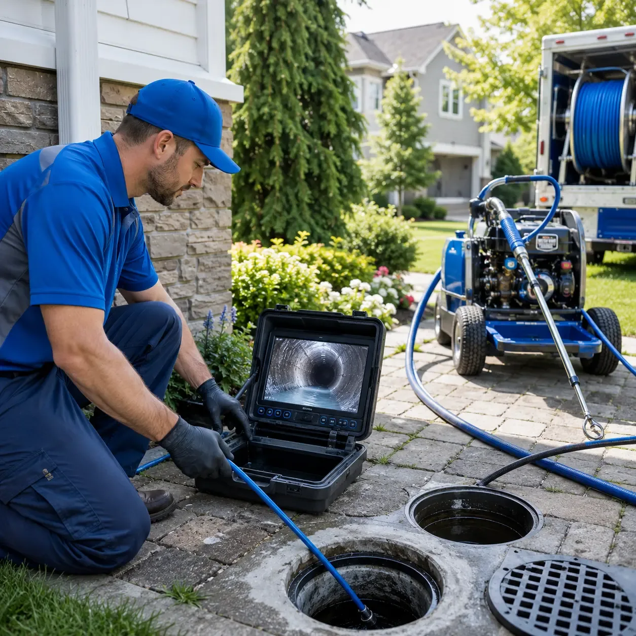 Outdoor drain cleaning professionals serving Durham, ME